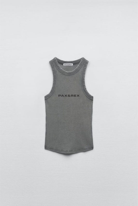 PAX&REX Core Racerback Crop Tank
